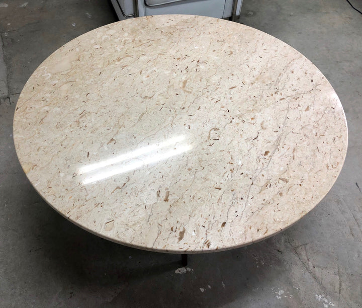 Italian Travertine Stone Top  Spider Coffee Table image 8