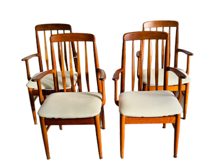 Set 4 1970s Benny Linden Teak Dining Chairs image 0