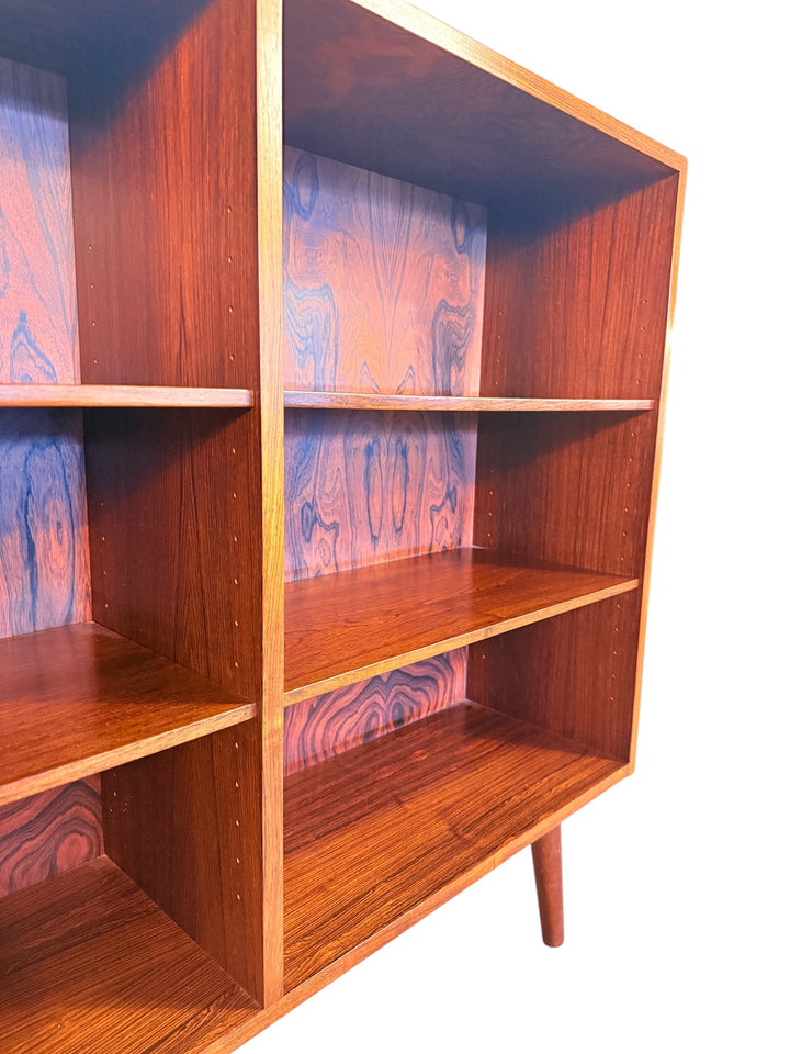 Mid Century Danish Modern Rosewood Bookcase by Omann Jun image 12