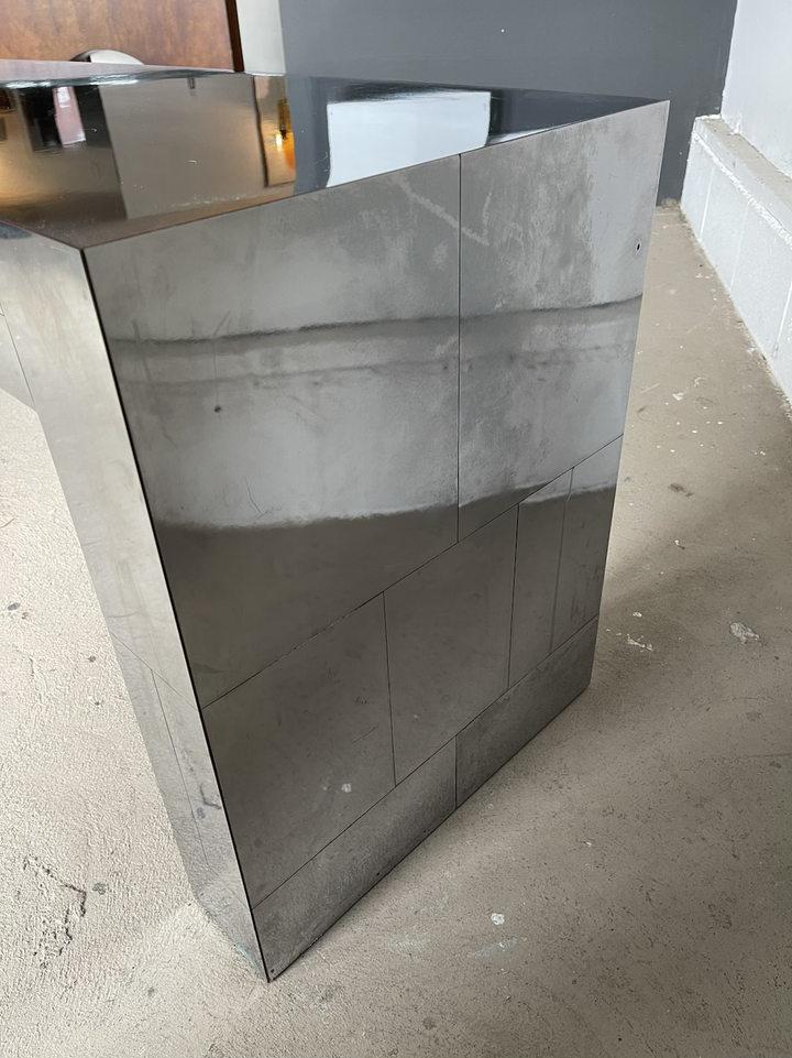 Long Console Table in Style of Paul Evans Cityscape  image 6