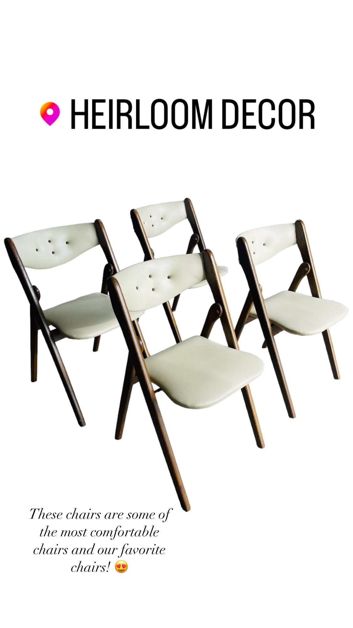Folding Dining / Cards Table & Set of 4 Folding Chairs image 1