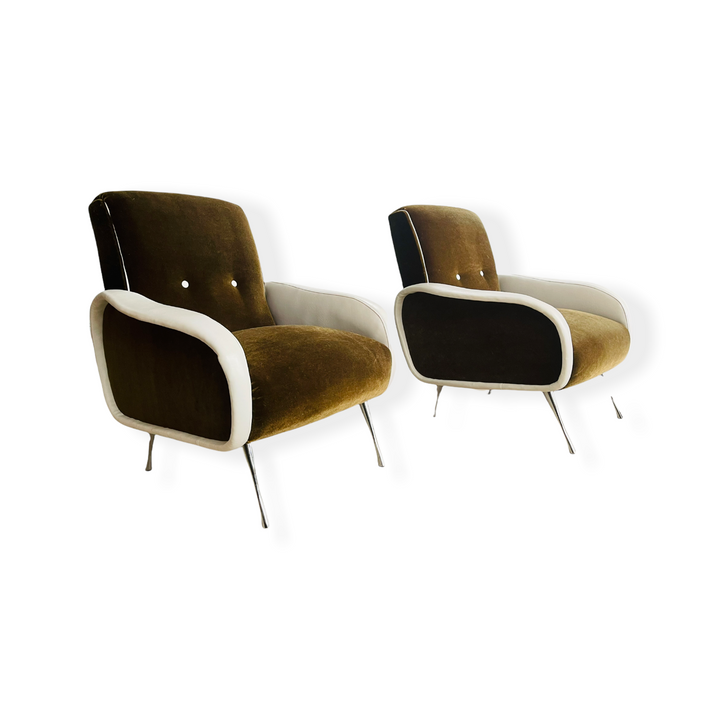 Marco Zanuso Style Italian Modern Lounge Chair image 0
