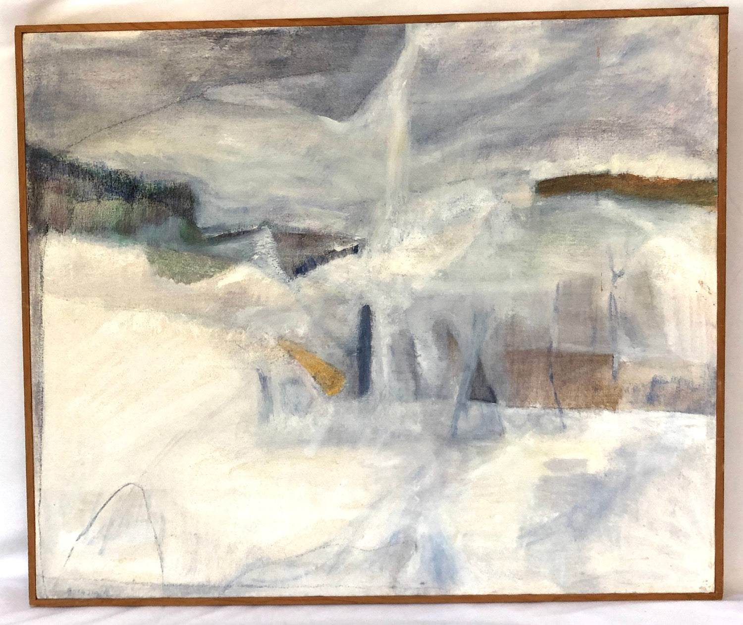 Abstract Oil on Canvas - Signed  image 0