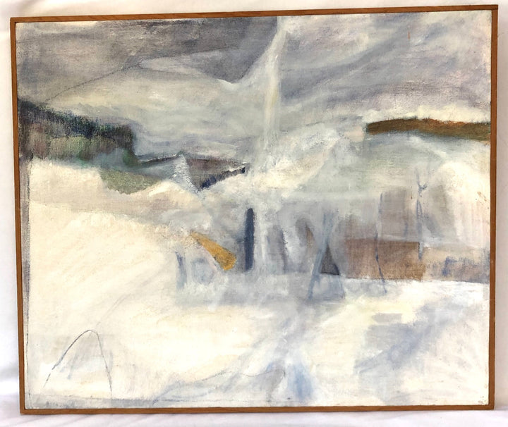 Abstract Oil on Canvas - Signed  image 0