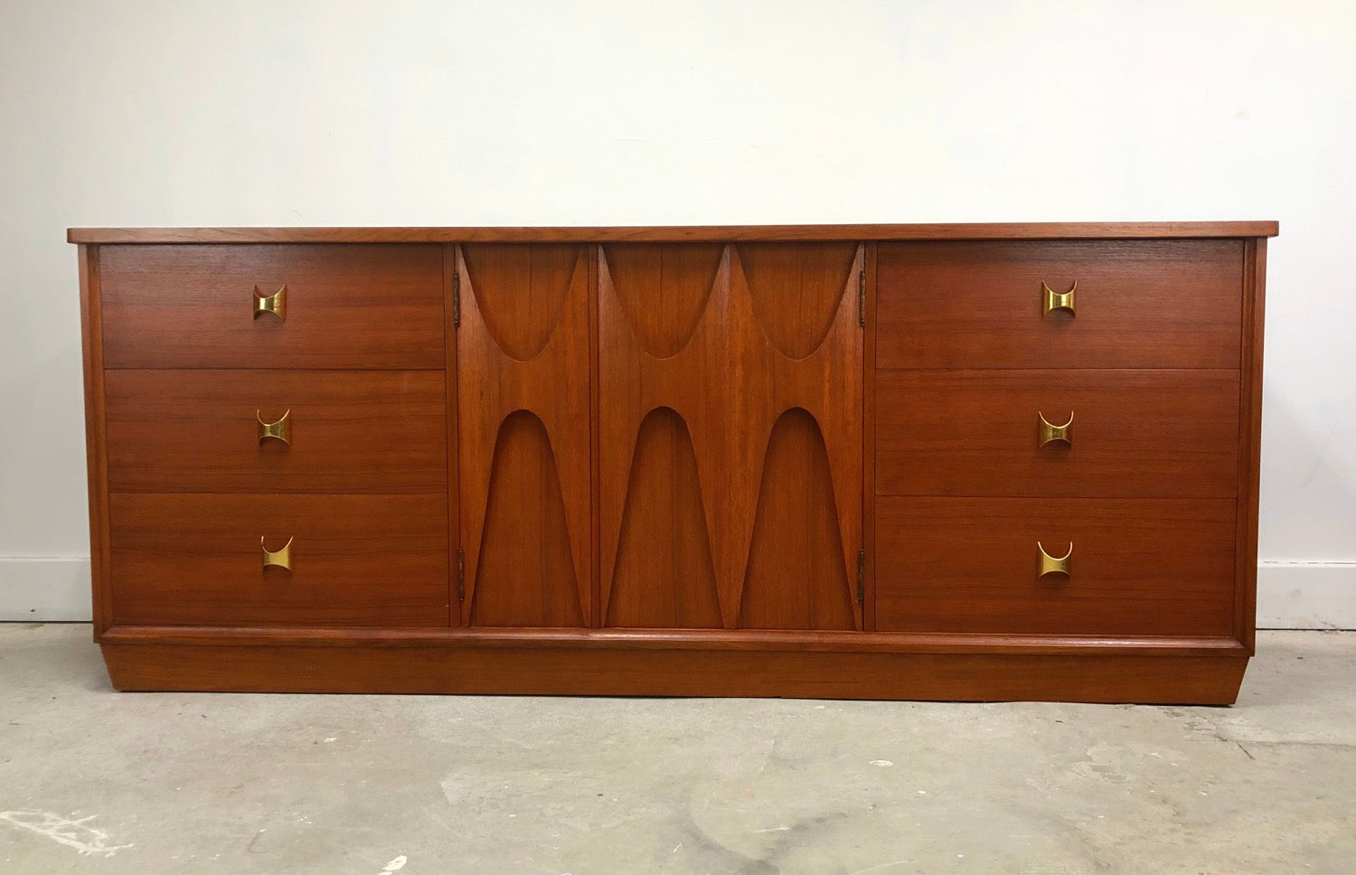 Mid-Century Modern Teak Credenza By Broyhill Brasilia  image 1