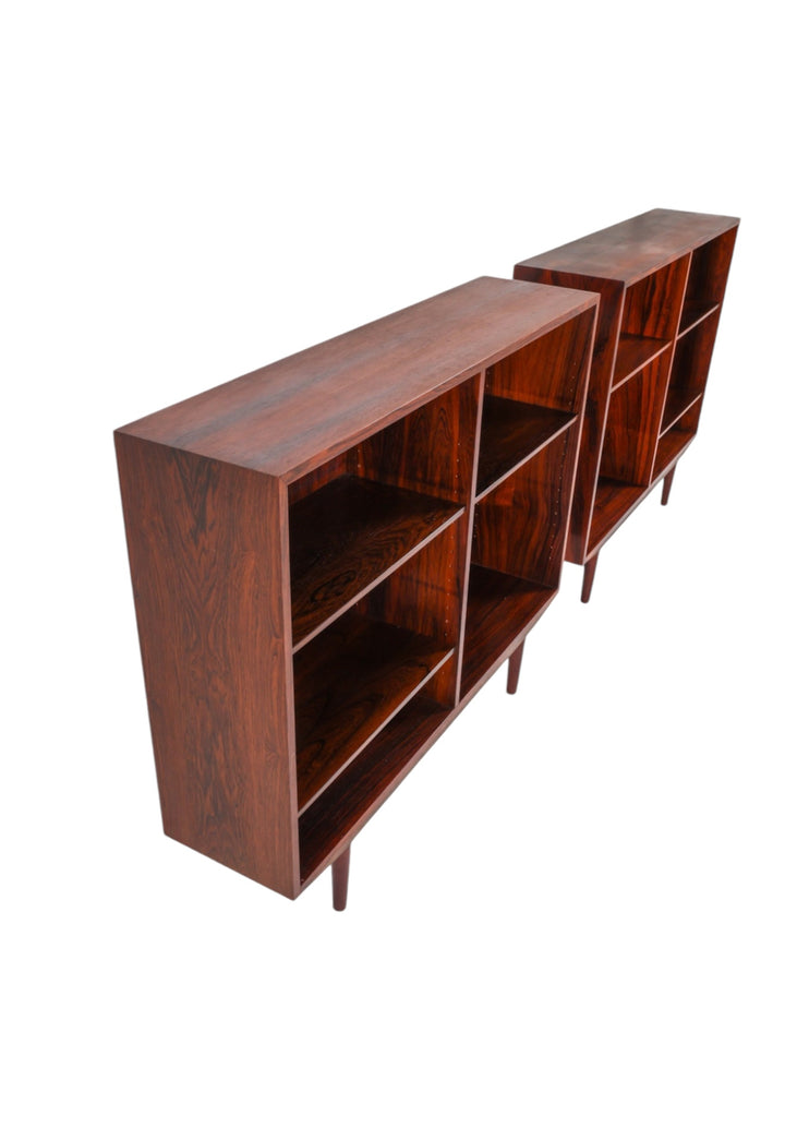Pair of Mid-Century Danish Modern Rosewood Bookcases by Omann Jun, Model 7 image 2