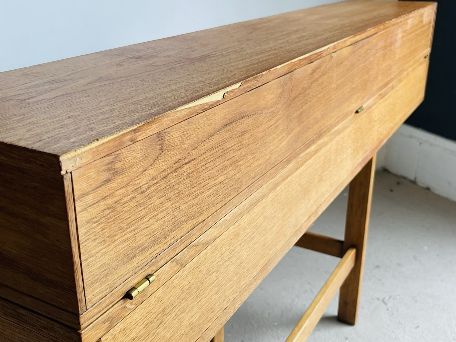Danish Modern Teak Flip Top Desk by Peter Lovig Nielsen image 13