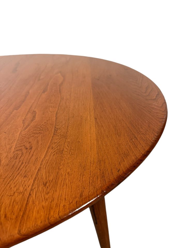 Mid-Century Modern Walnut Round Coffee Table by Snyder’s image 4