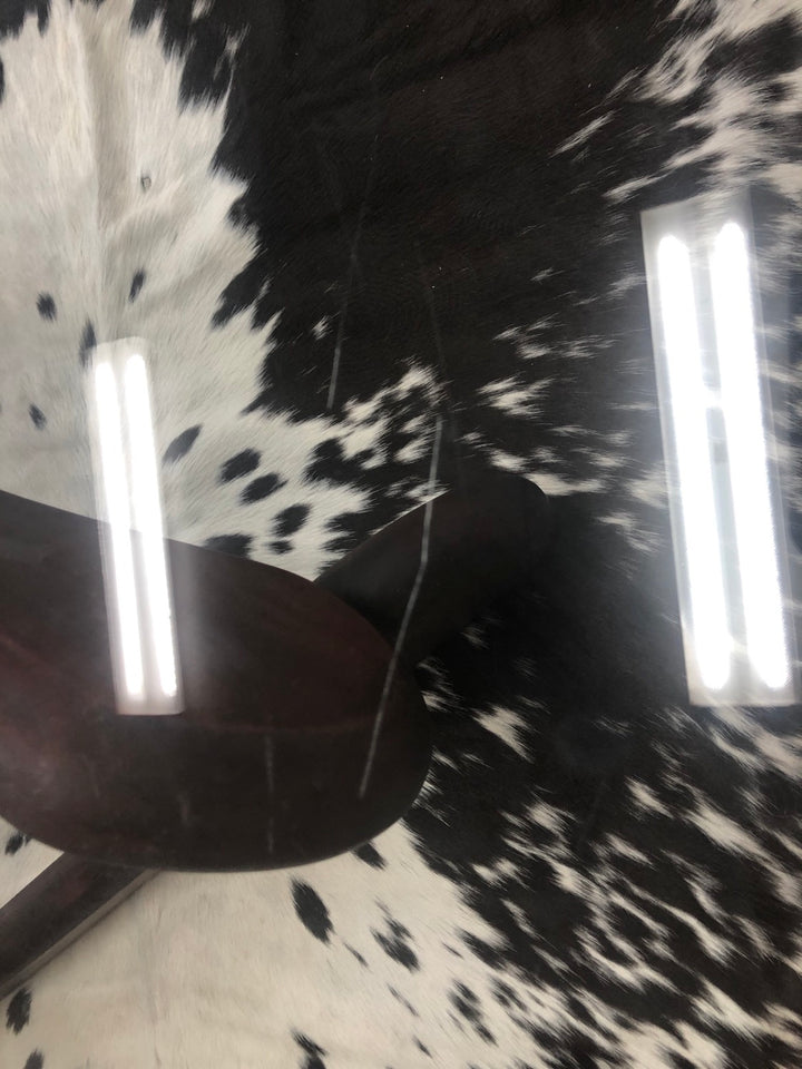 Noguchi Style Coffee Table with Boomerang Shaped Glass Top image 6