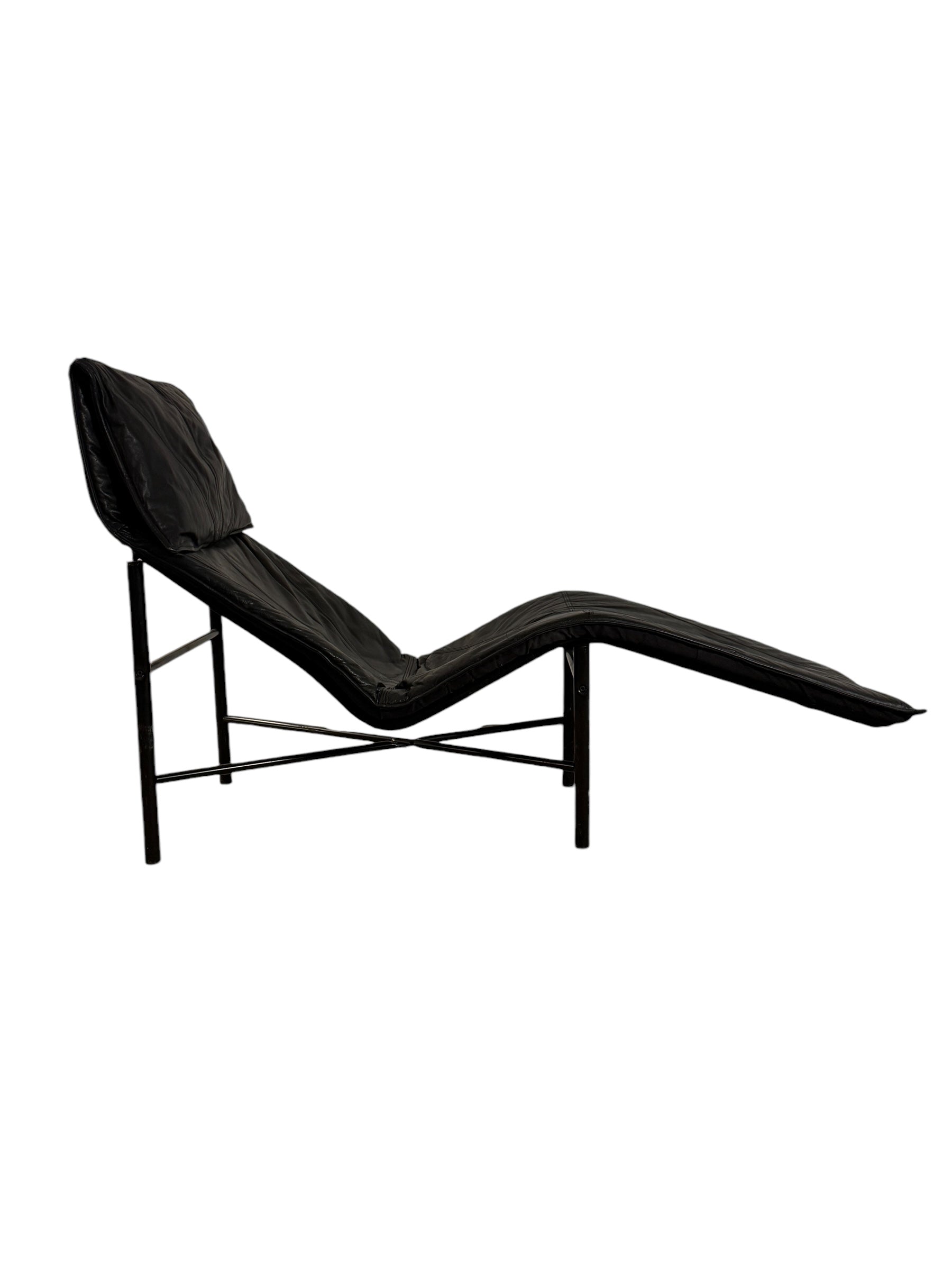 1970s Skye Leather Chaise by Tord Björklund for IKEA image 9