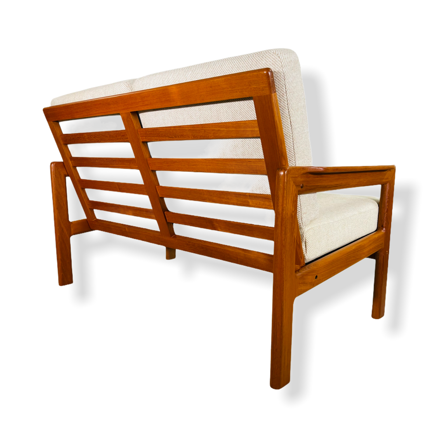 Mid-Century Danish Modern Teak Loveseat Sofa image 4