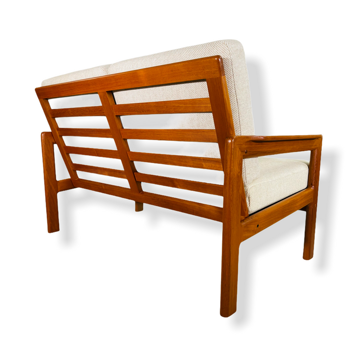 Mid-Century Danish Modern Teak Loveseat Sofa image 4
