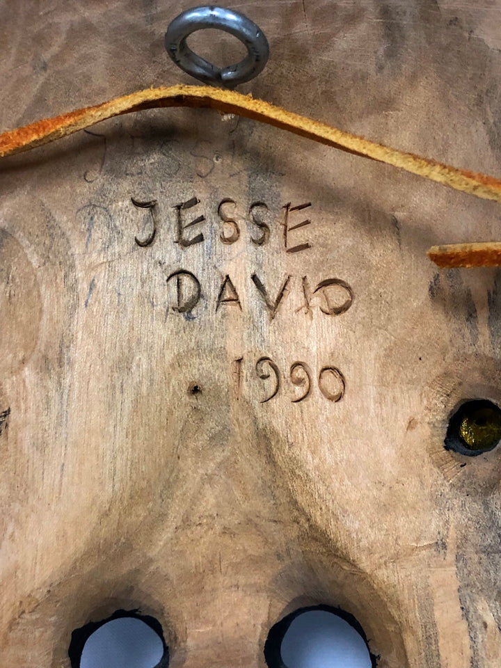 Vintage Northwest Native American/Canadian Mask Signed Jesse Davis image 7
