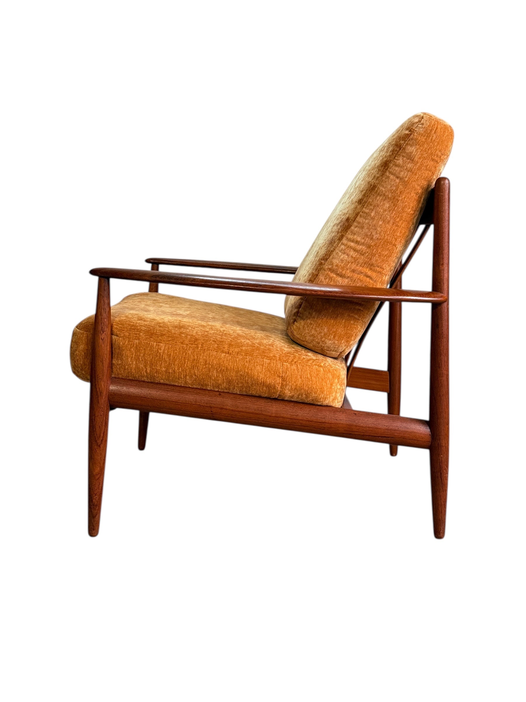 Grete Jalk for France & Son Danish Teak Lounge Chair 1960s image 4