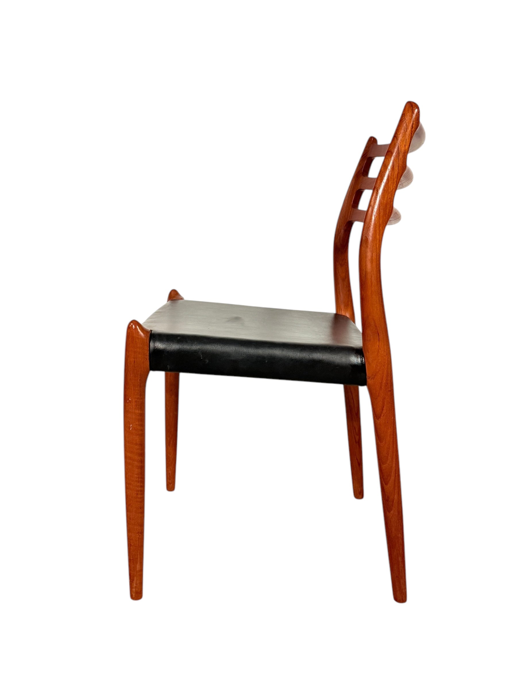 Set of Six Mid-Century Danish Teak Dining Chairs by Niels Otto Møller, Model 78 image 7