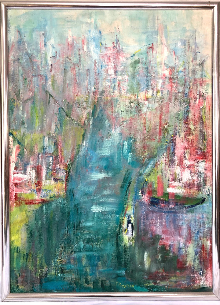 Fannie Hochstein Abstract Oil on Canvas  image 0