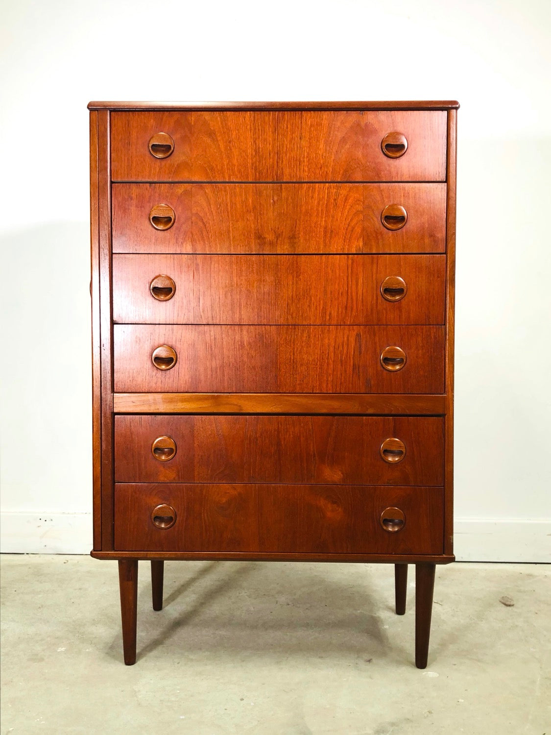 Mid-century Danish Modern Teak Vanity Dresser image 1