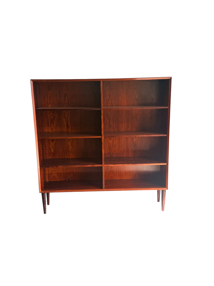 Mid-Century Danish Modern Rosewood Bookcase - Front View