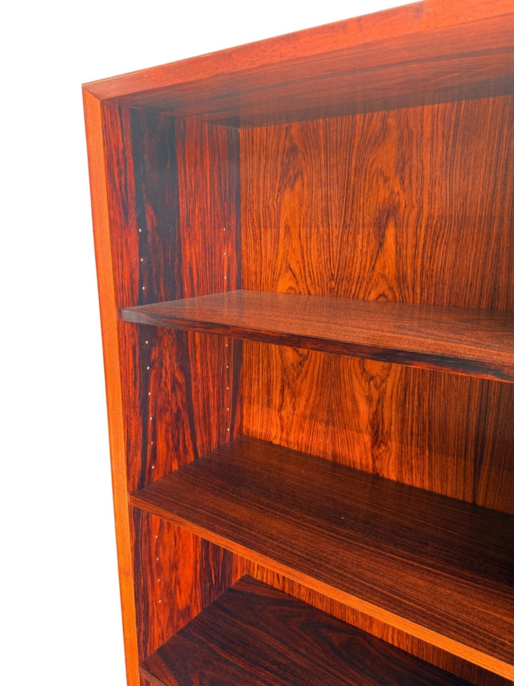 Mid-Century Danish Modern Rosewood Bookcase - Upper Shelf Detail