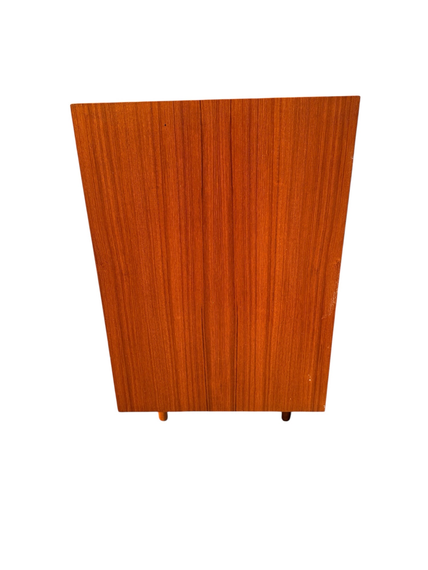 Danish Teak Credenza, top surface showing fading toward rear