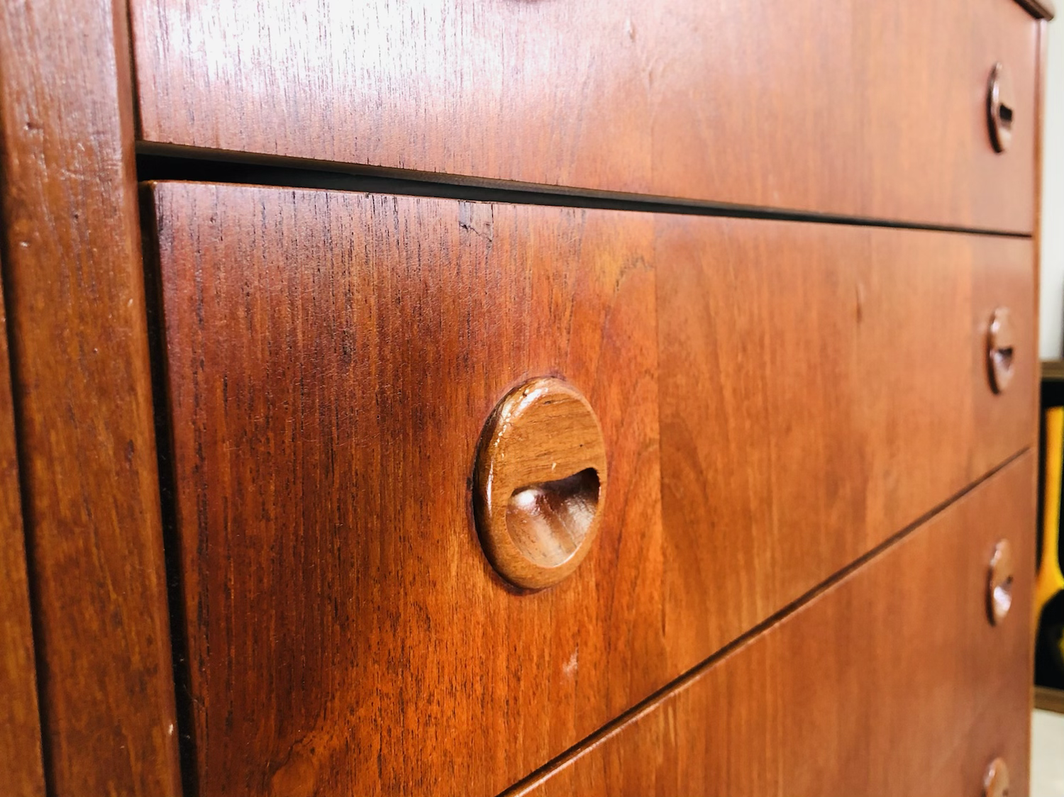 Mid-century Danish Modern Teak Vanity Dresser image 10