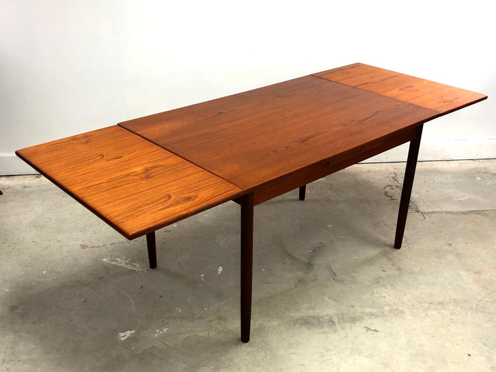 Mid-Century Danish Modern Teak Draw Leaf Dining Table image 6