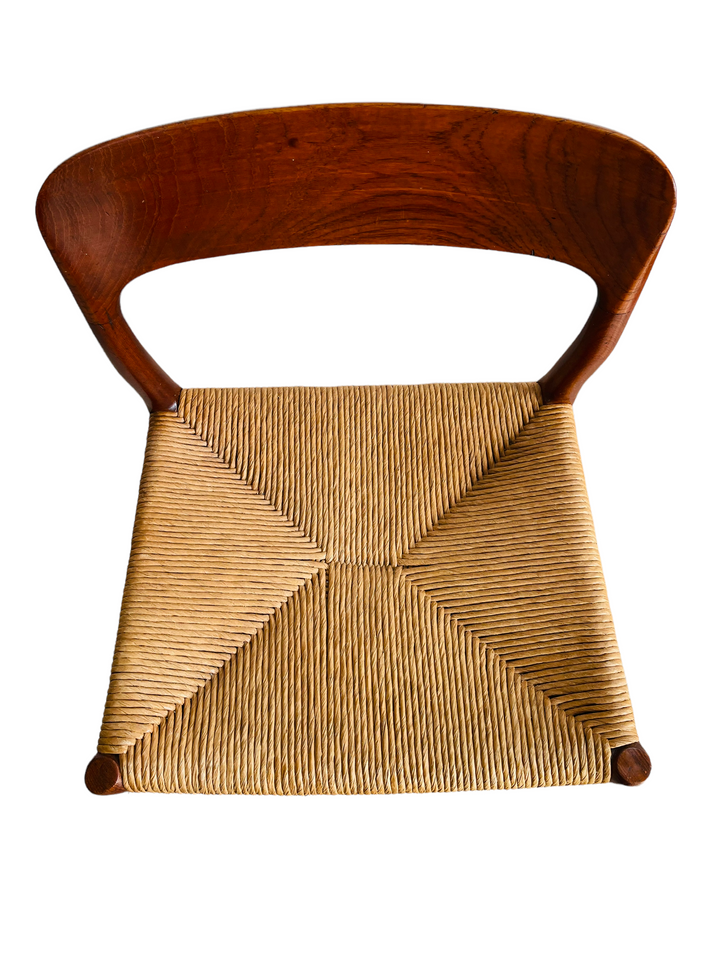 Pair Danish Modern Niels Moller Model #75 Paper Cord Chairs image 6