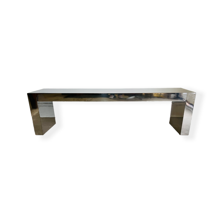 Long Console Table in Style of Paul Evans Cityscape  image 9