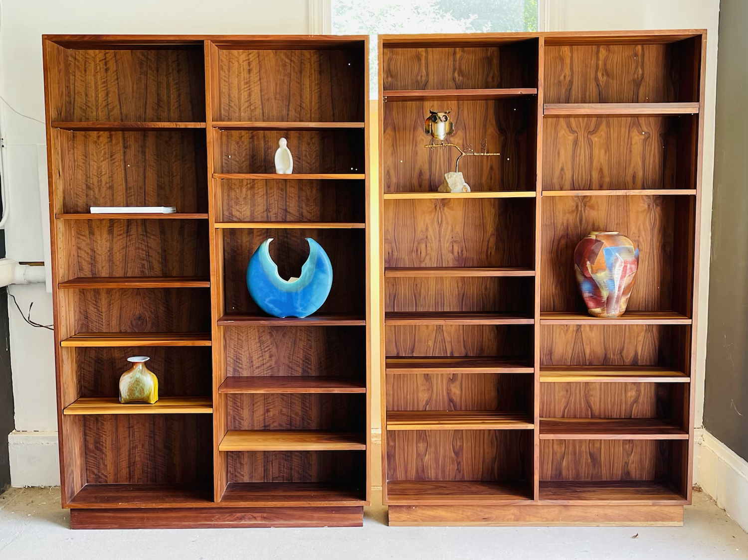Pair Mid-Century Modern Walnut Bookshelf’s  image 3