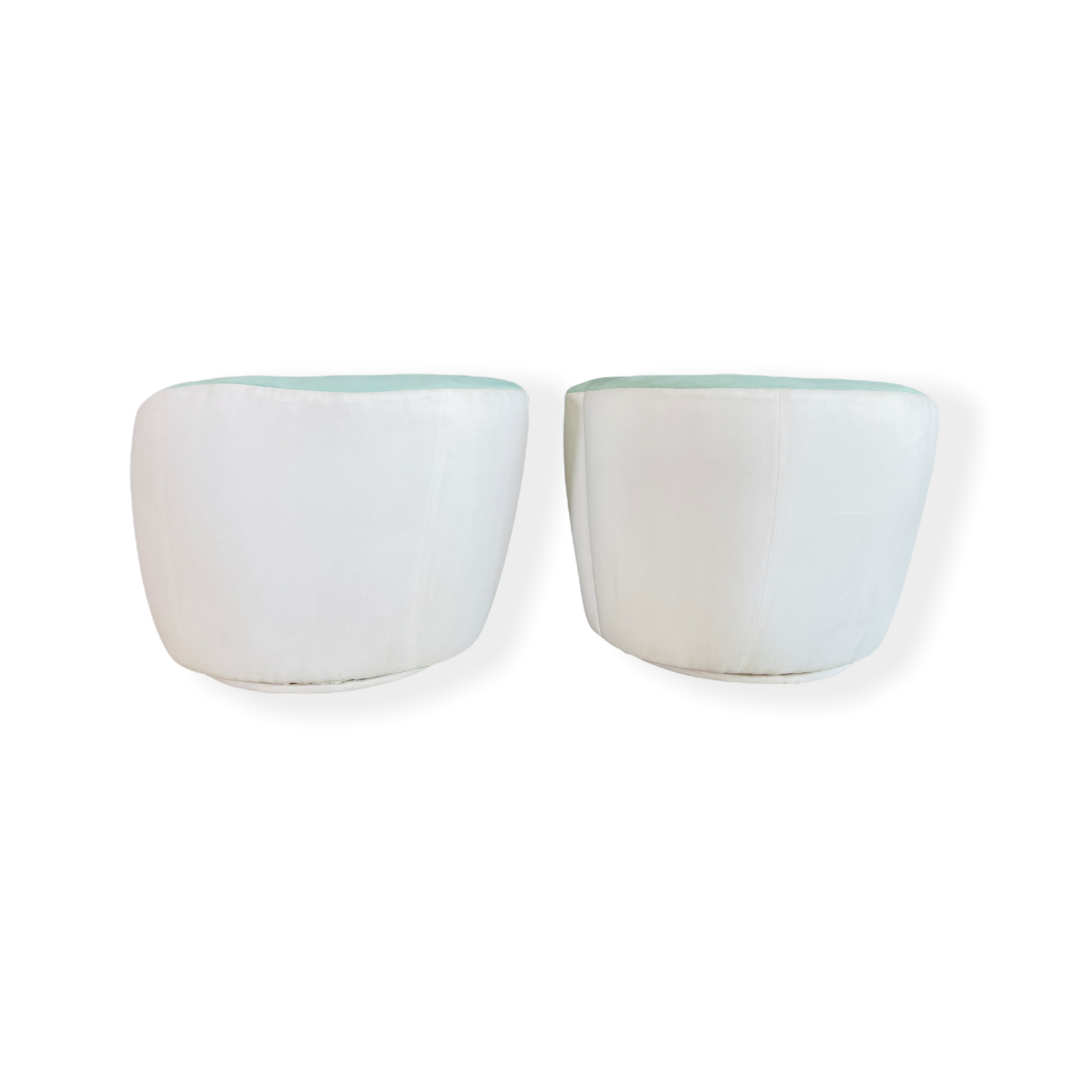 Pair of Vladimir Kagan Corkscrew Nautilus Swiveling Chairs image 2