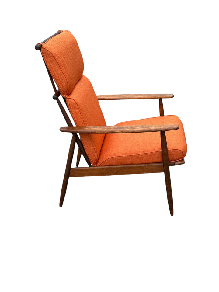 Mid-Century Modern Viko Baumritter-Style Spindle Back Walnut Armchair image 4