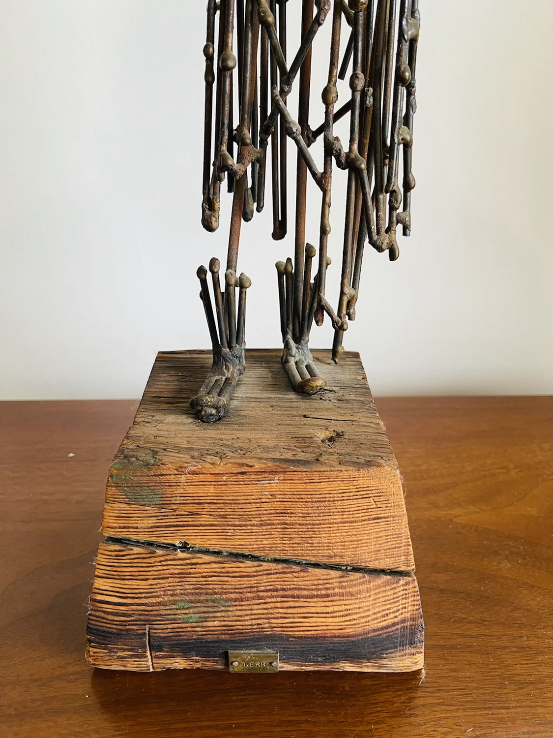 Mid-Century Brutalist Bronze Sculpture by Harold Kerr image 7
