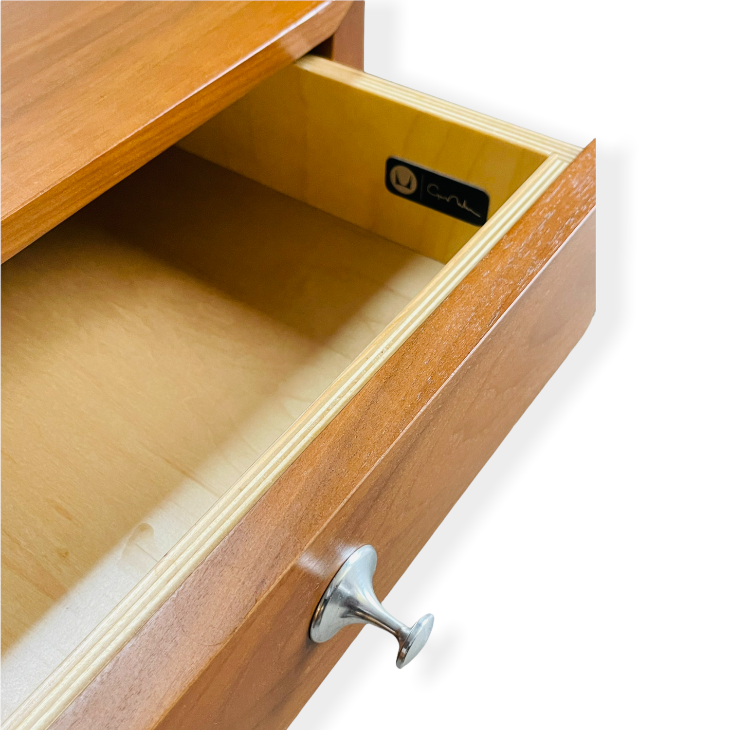 Pair George Nelson Walnut Nightstands for Herman Miller image 7