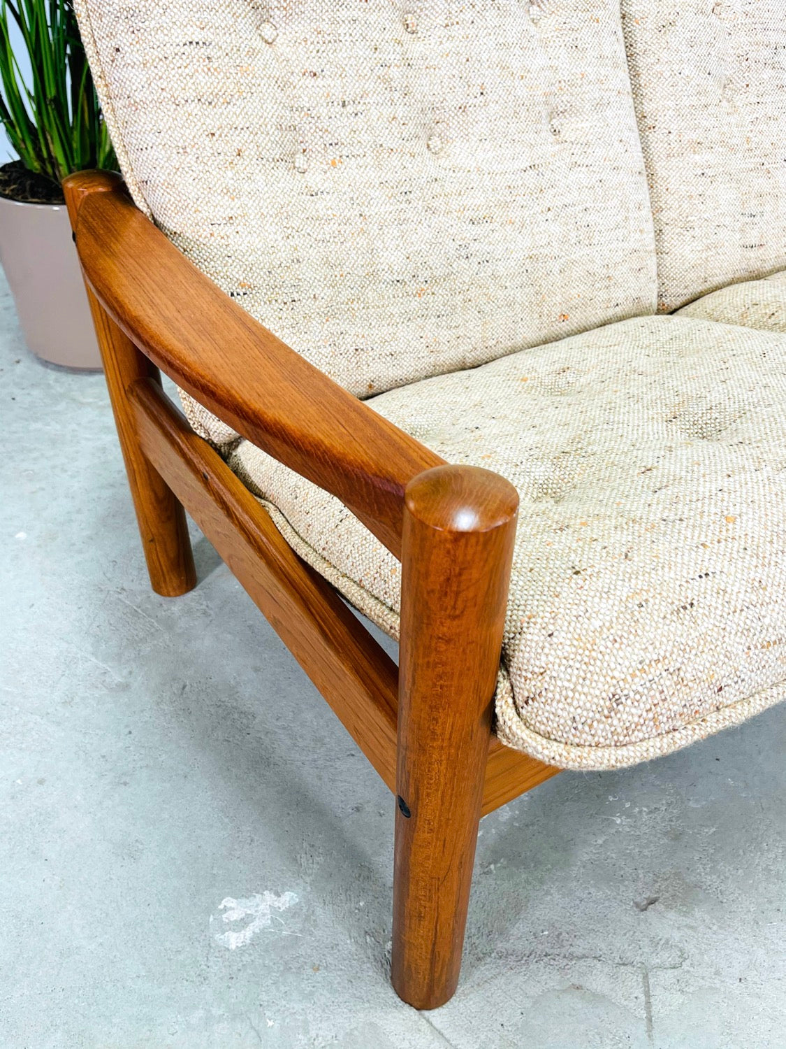 Set 2 Danish Modern Teak Sofa & Chair By Domino Mobler image 13