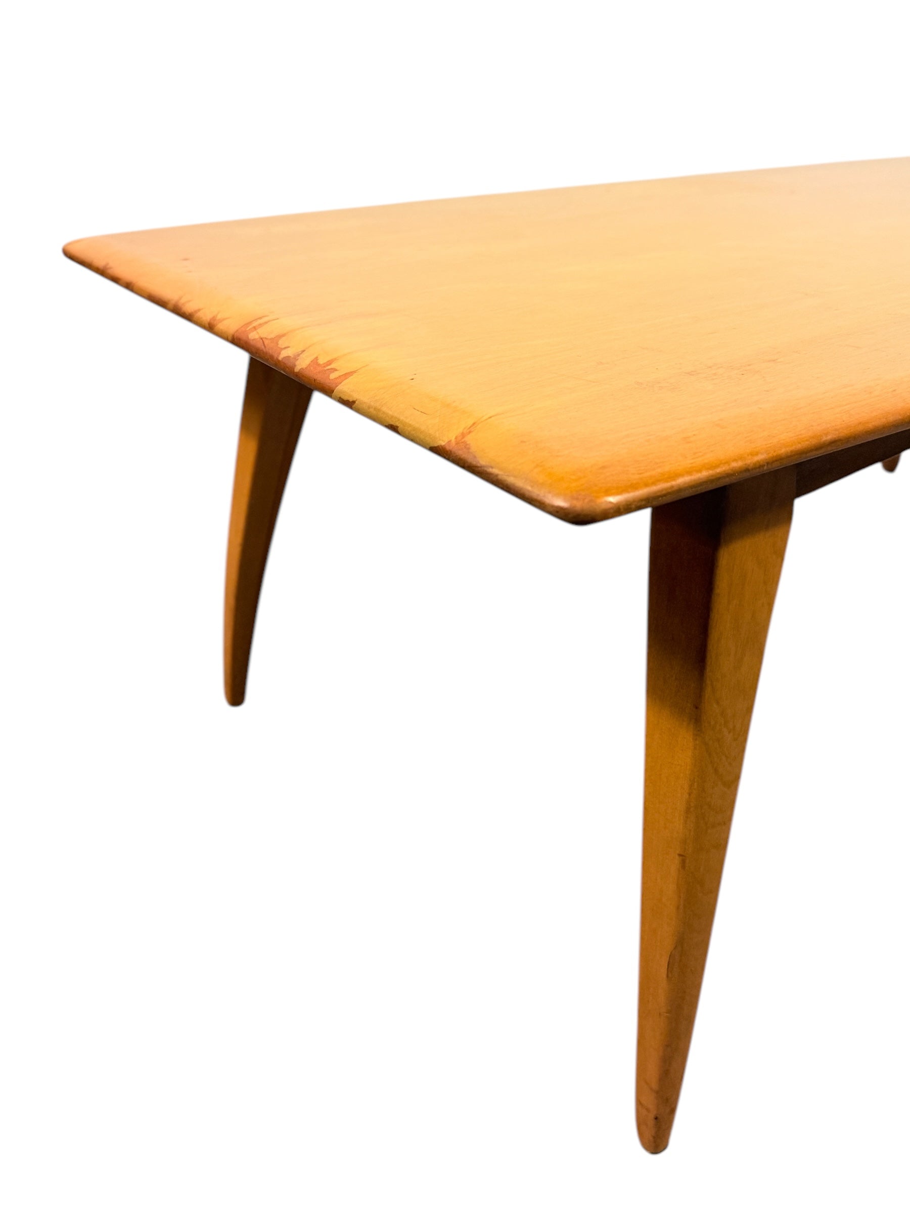 Mid-Century Modern Heywood-Wakefield Maple Coffee Table – Wheat Finish image 5
