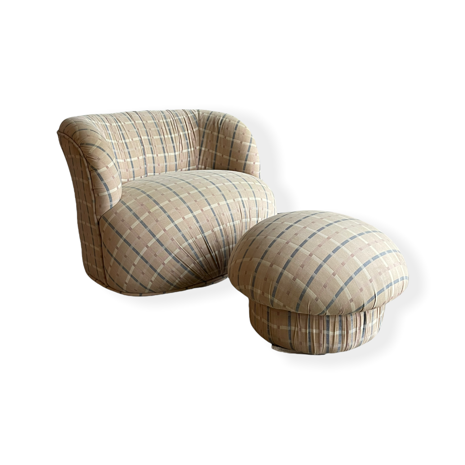 Milo Baughman for Thayer Coggin Swiveling Lounge Chair & Ottoman  image 0
