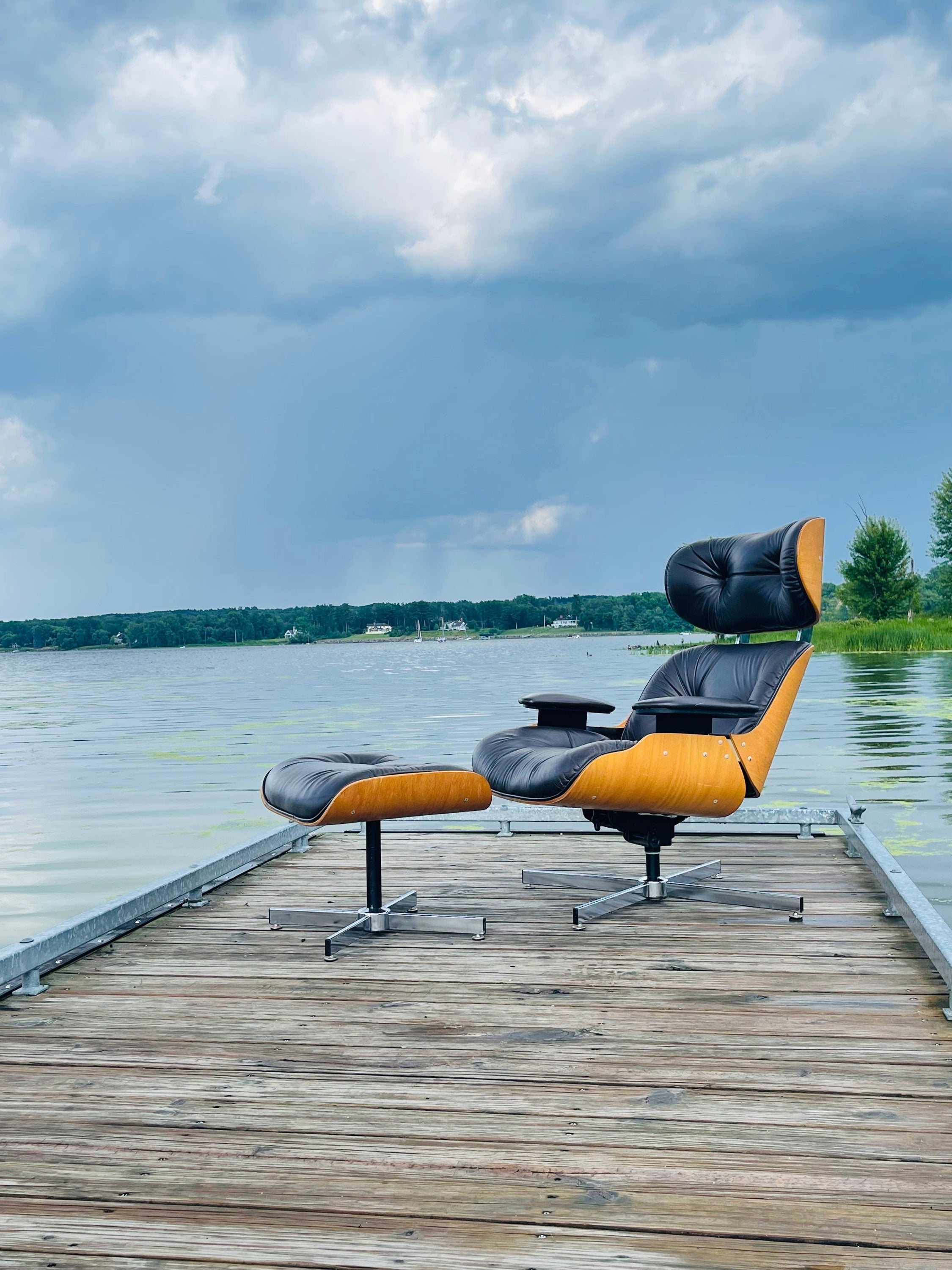 Mid Century Modern Selig Lounge Chair & Ottoman  image 2