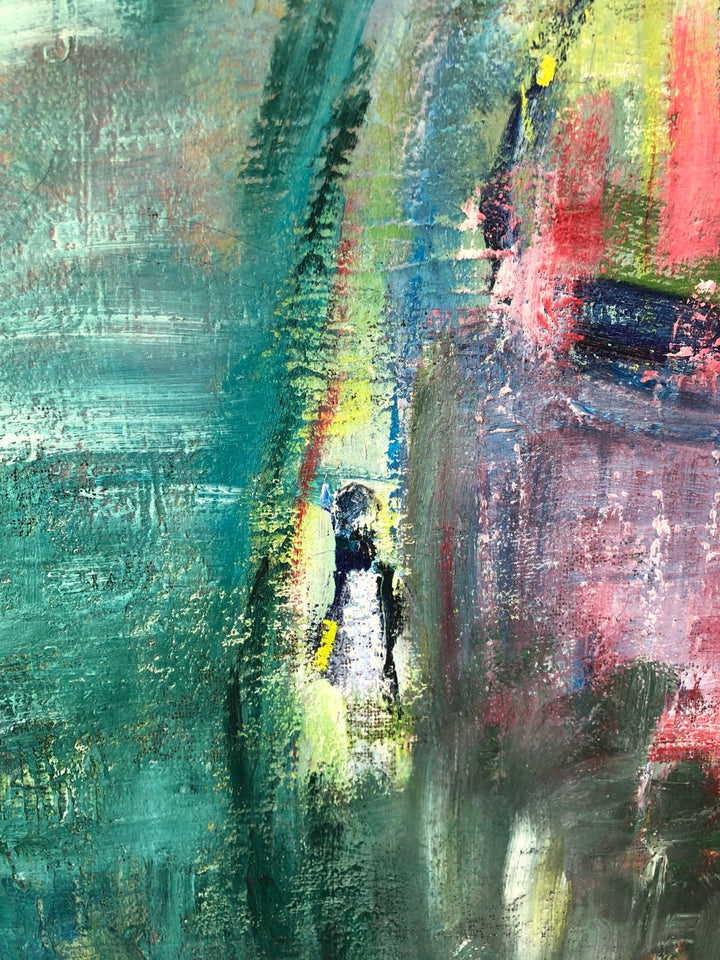 Fannie Hochstein Abstract Oil on Canvas  image 4
