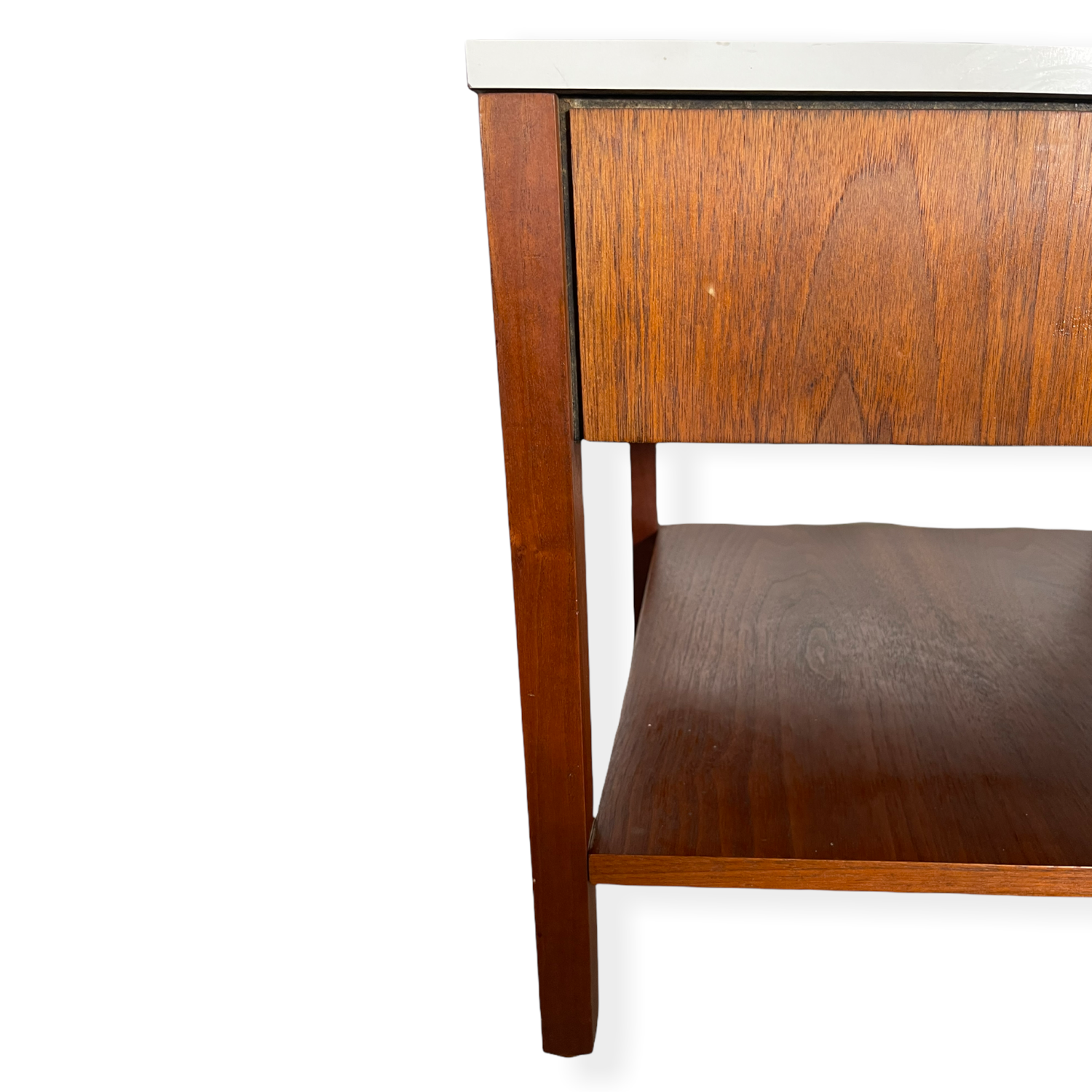 Pair Florence Knoll Walnut Nightstands  image 7