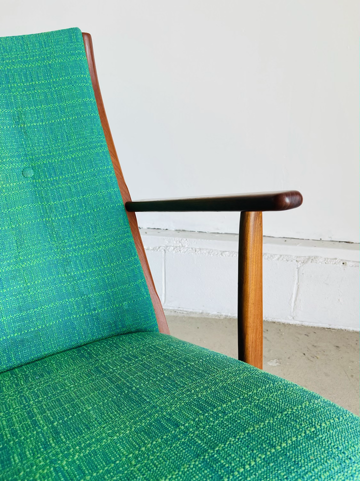 Danish Modern Sculpted Teak Rocker by Holgar Georg Jensen, 1958 image 6