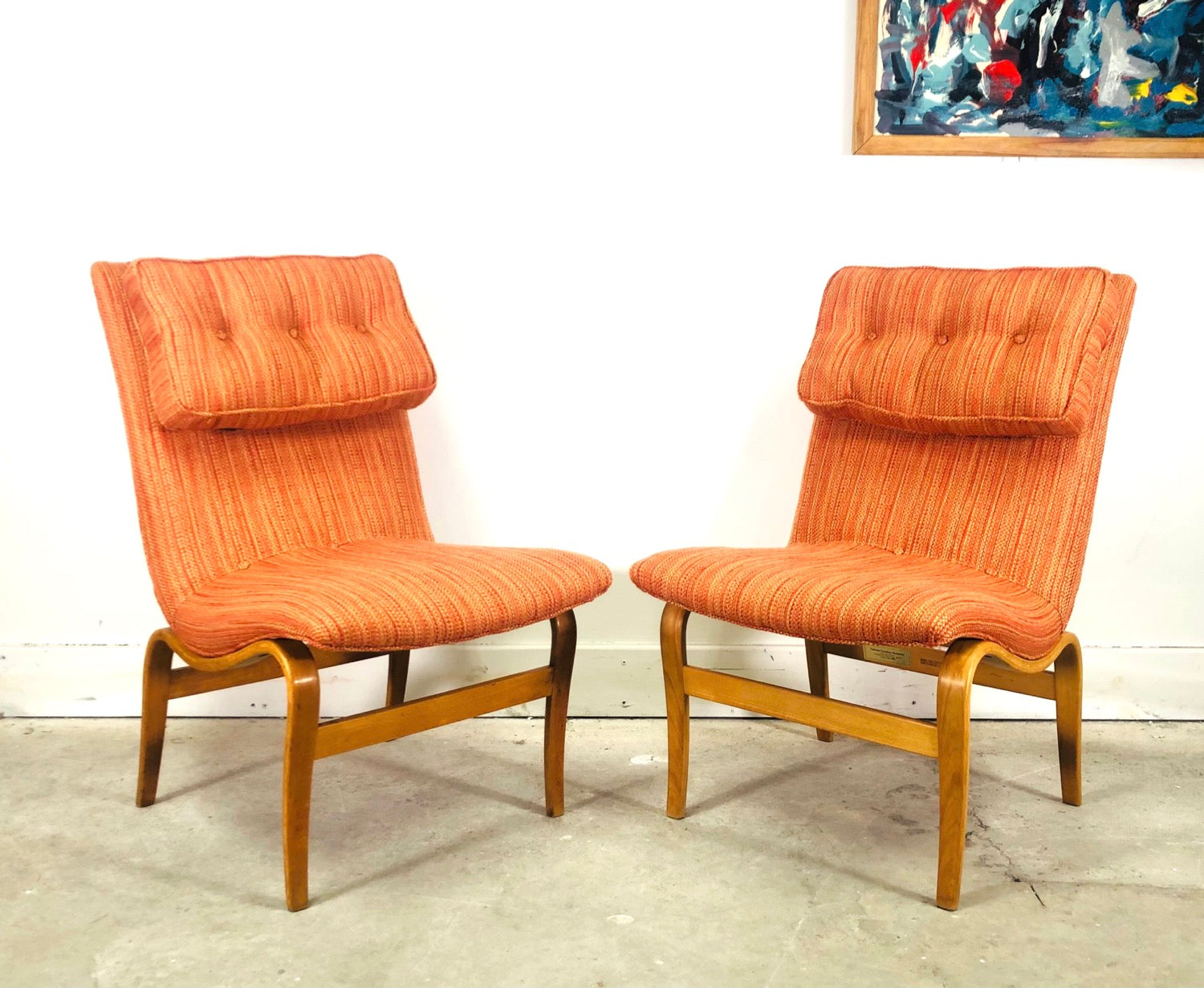 Pair Of Swedish Modern “Eva” Chairs Designed by Bruno Mathsson  image 10