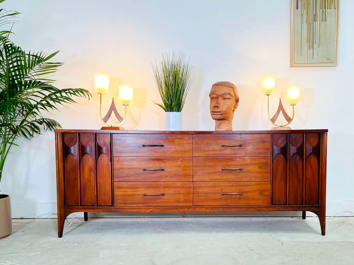 Mid-Century Modern Walnut  Credenza / Dresser By Kent Coffey image 0