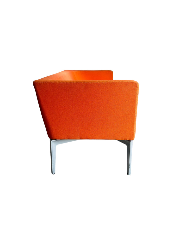 Steelcase Bivi Rumble Seat Collection: Vibrant Orange Modern Sofa image 7