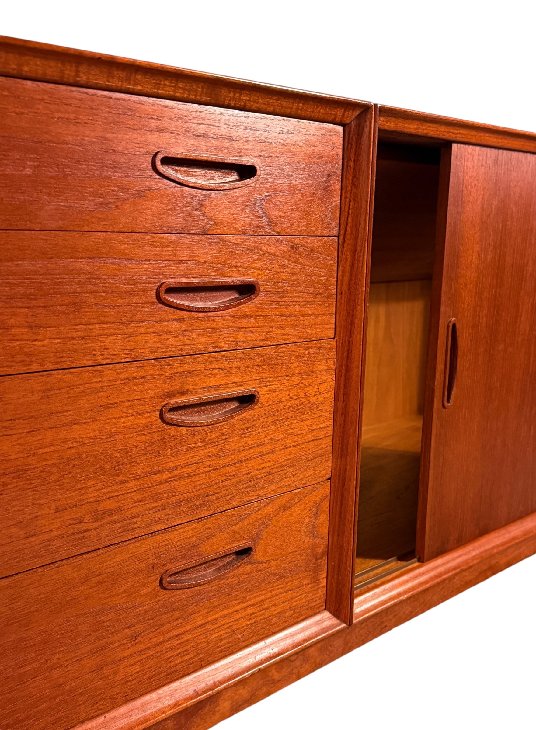 Mid-century Danish Modern Teak Credenza  image 10