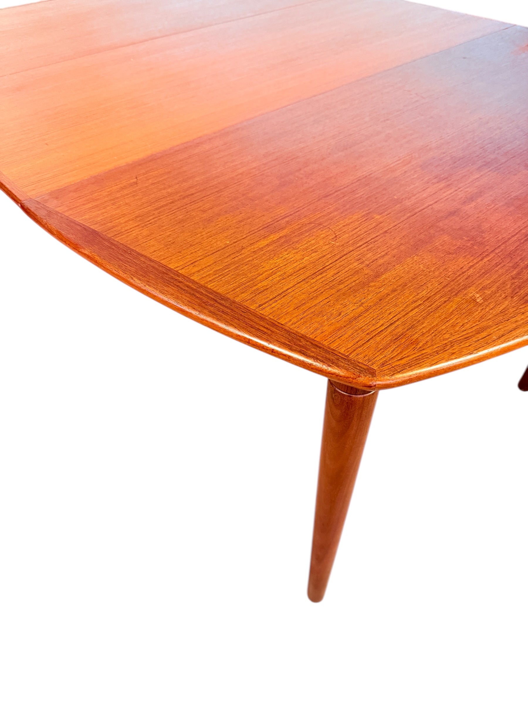 Mid-Century Teak Extendable Dining Table by Alf Aarseth for Gustav Bahus (1960s) image 13