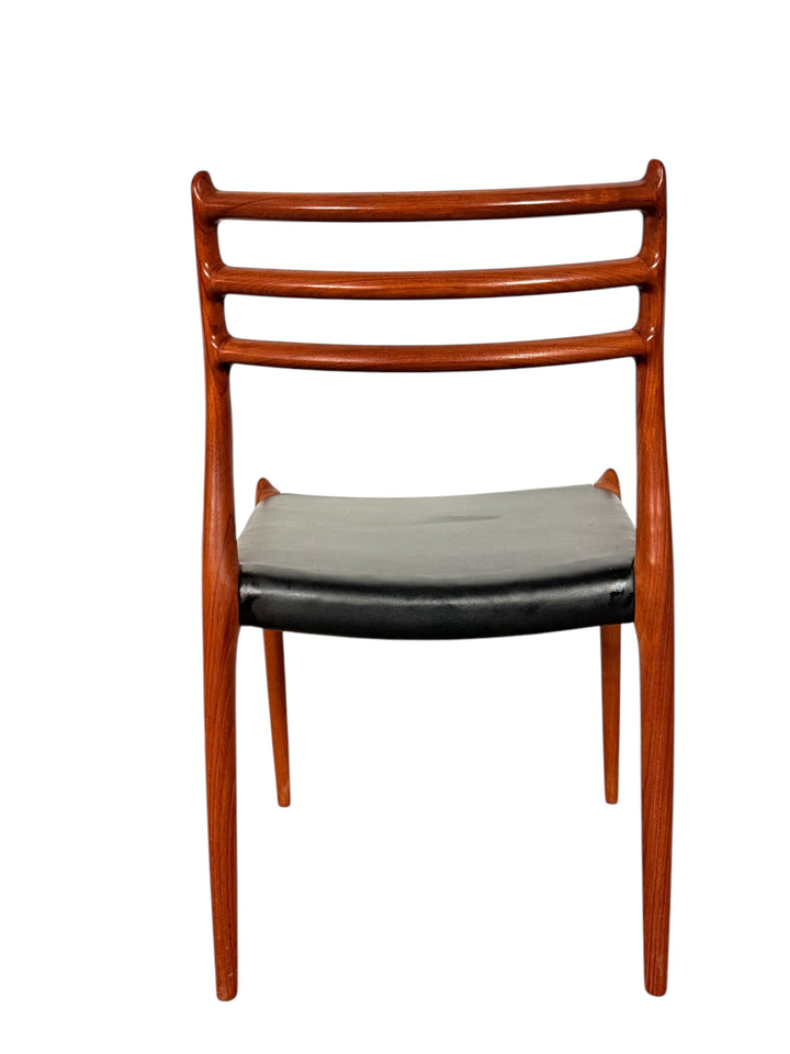 Set of Six Mid-Century Danish Teak Dining Chairs by Niels Otto Møller, Model 78 image 8