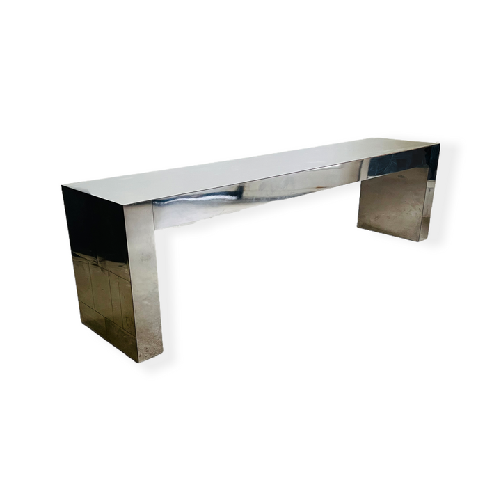 Long Console Table in Style of Paul Evans Cityscape  image 8