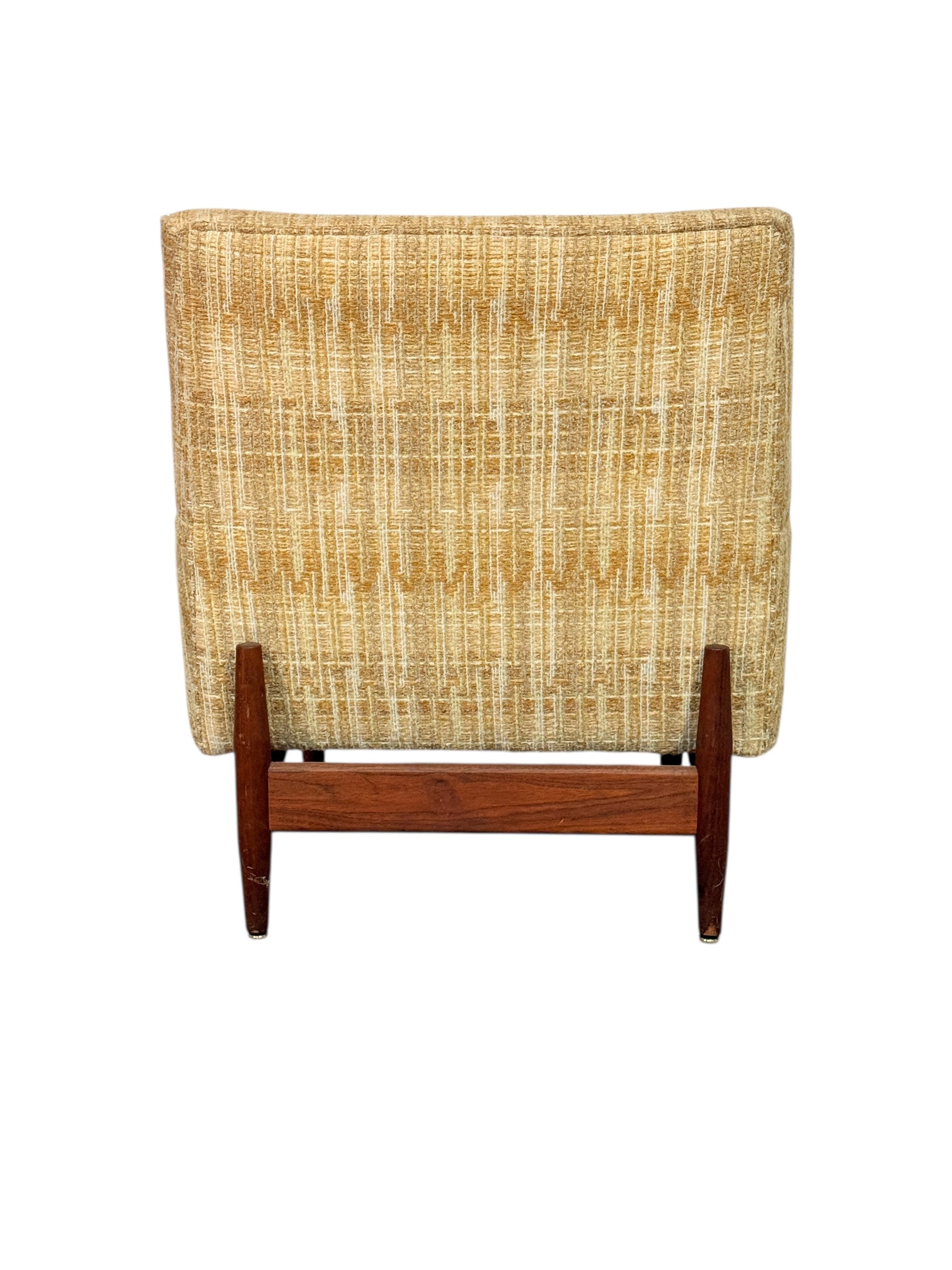 1950s Jens Risom Club Lounge Chair with Walnut Frame image 5