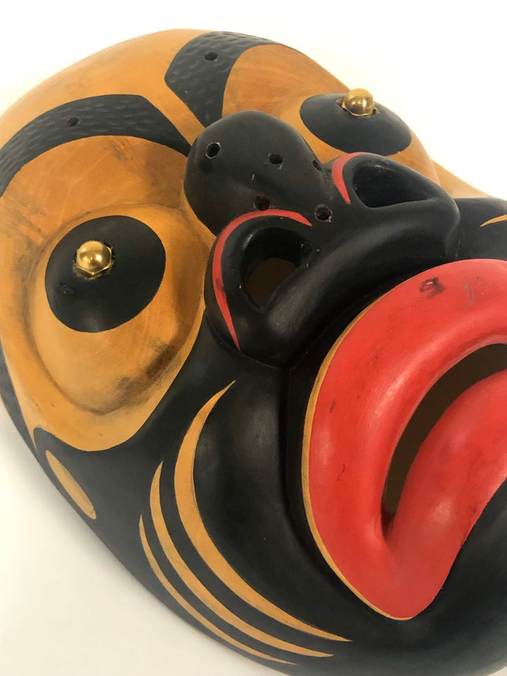 Vintage Northwest Native American/Canadian Mask Signed Jesse Davis image 6