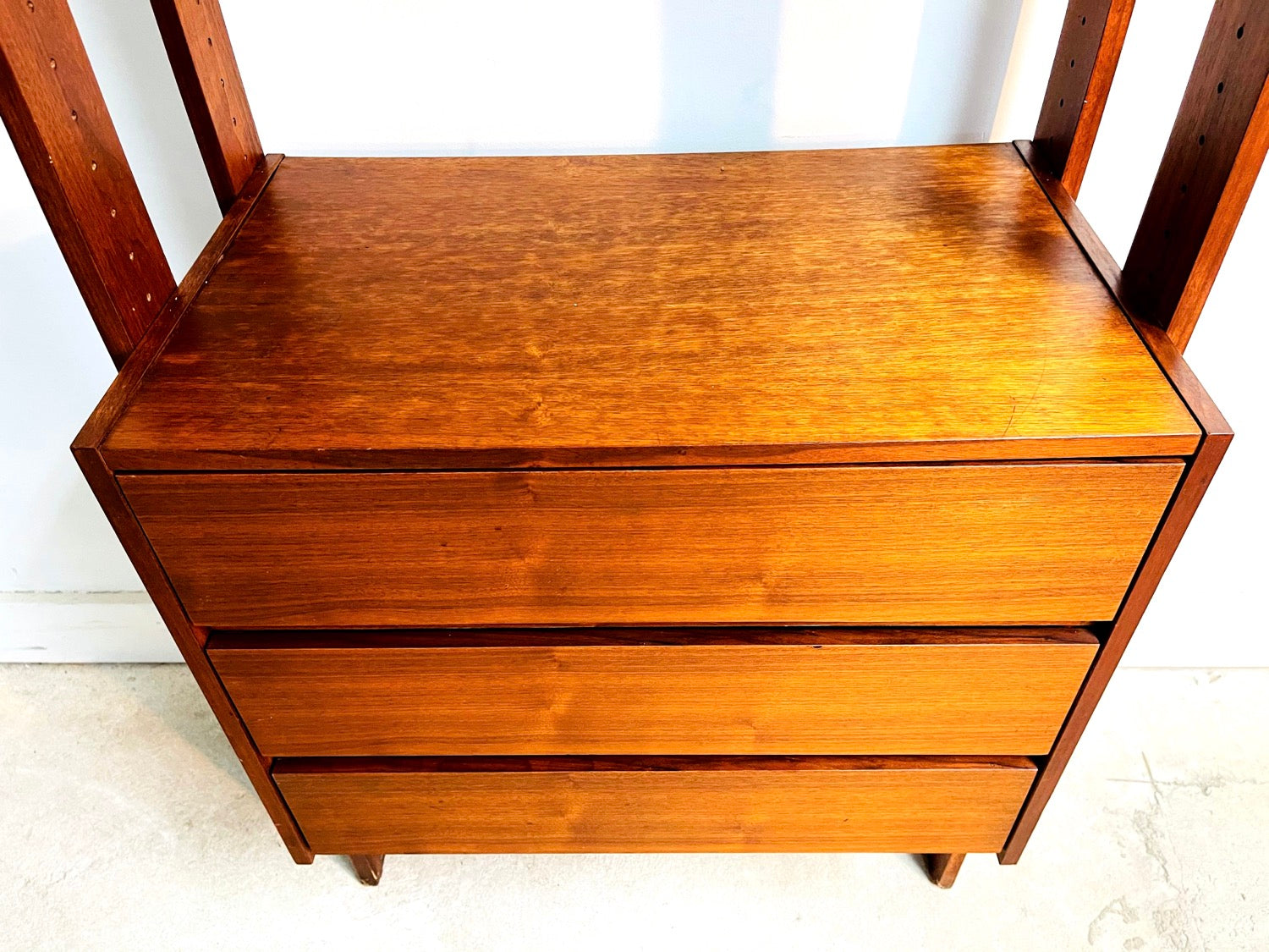 Mid-Century Teak Single Bay Wall Unit image 11
